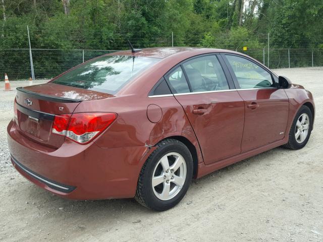 1G1PL5SC5C7206185 - 2012 CHEVROLET CRUZE LT ORANGE photo 4