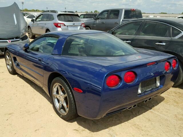 1G1YY22G345114478 - 2004 CHEVROLET CORVETTE BLUE photo 3