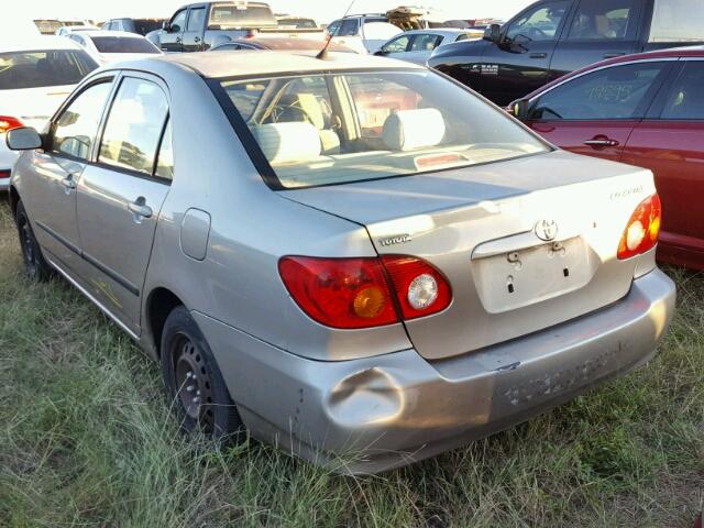 1NXBR32E23Z039173 - 2003 TOYOTA COROLLA TAN photo 3