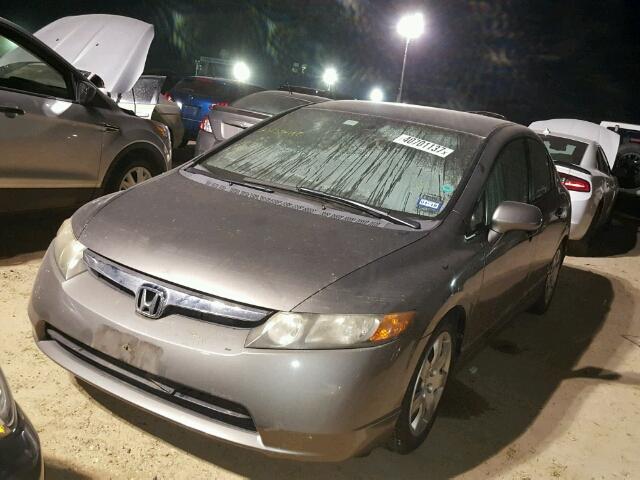 1HGFA16577L059900 - 2007 HONDA CIVIC GRAY photo 2