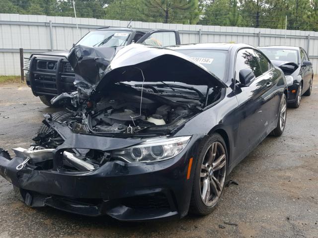 WBA3N3C58EF712006 - 2014 BMW 428 I BLACK photo 2