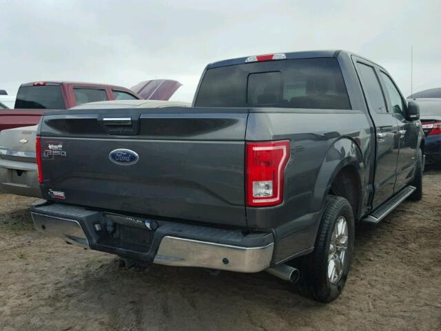 1FTEW1CP6FKE24041 - 2015 FORD F150 SUPER CHARCOAL photo 4