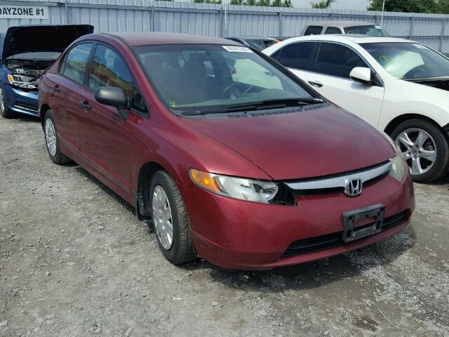 2HGFA16356H001276 - 2006 HONDA CIVIC DX V RED photo 1