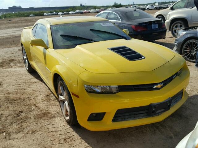 2G1FH1EJ9F9251584 - 2015 CHEVROLET CAMARO YELLOW photo 1