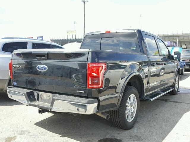 1FTEW1CF2FFA19732 - 2015 FORD F150 SUPER CHARCOAL photo 4