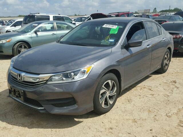 1HGCR2F32HA093482 - 2017 HONDA ACCORD LX GRAY photo 2