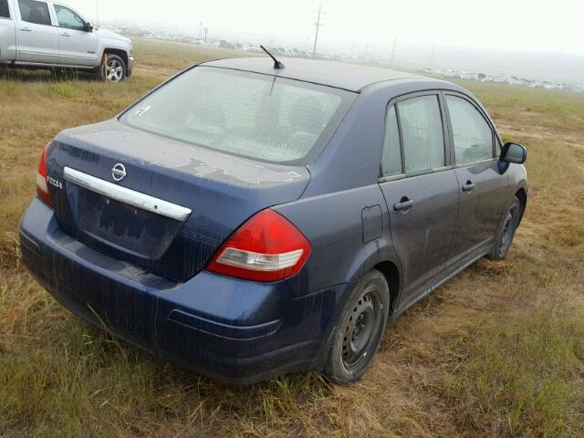 3N1BC1AP7BL453557 - 2011 NISSAN VERSA BLUE photo 4