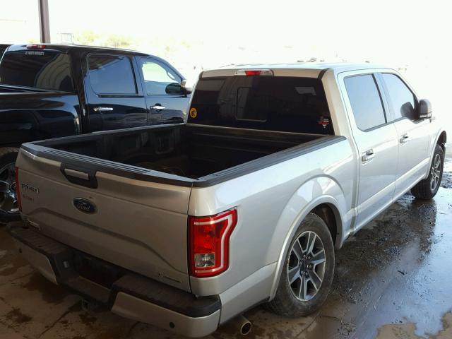 1FTEW1CFXGKE12273 - 2016 FORD F150 SUPER SILVER photo 4