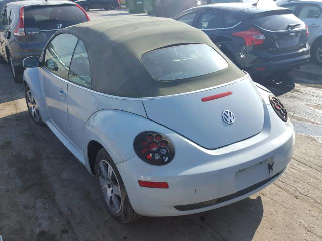 3VWPF31Y36M309757 - 2006 VOLKSWAGEN NEW BEETLE 蓝色 照片 3