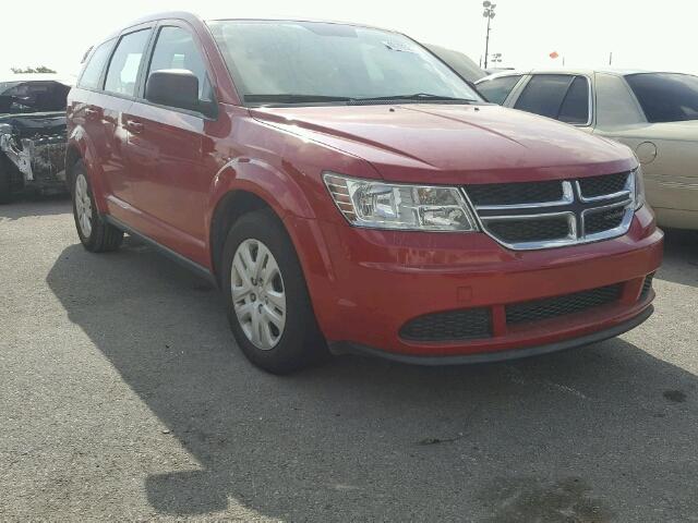 3C4PDCAB2ET278008 - 2014 DODGE JOURNEY SE RED photo 1