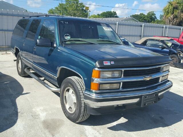 3GNFK16R0XG255941 - 1999 CHEVROLET SUBURBAN K GREEN photo 1