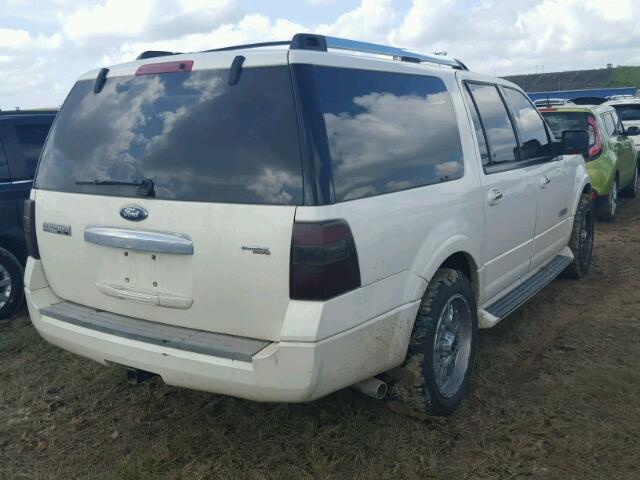 1FMFK20507LA08776 - 2007 FORD EXPEDITION WHITE photo 4