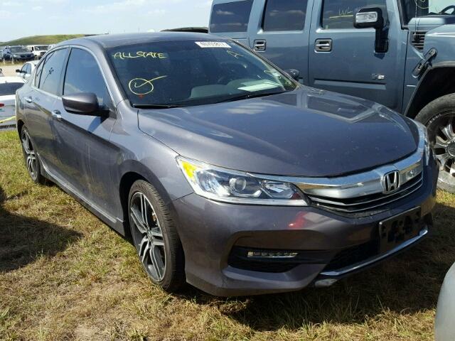 1HGCR2F54HA239169 - 2017 HONDA ACCORD GRAY photo 1