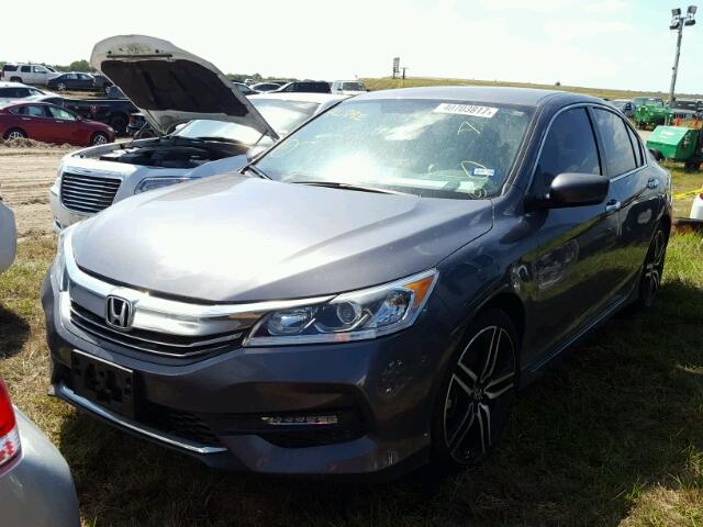 1HGCR2F54HA239169 - 2017 HONDA ACCORD GRAY photo 2