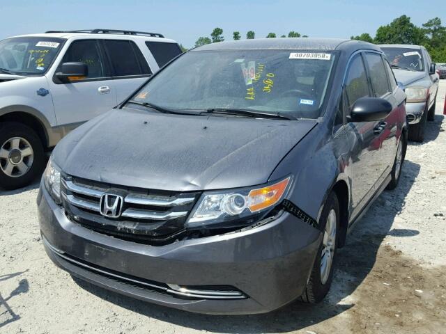 5FNRL5H2XGB132065 - 2016 HONDA ODYSSEY LX GRAY photo 2