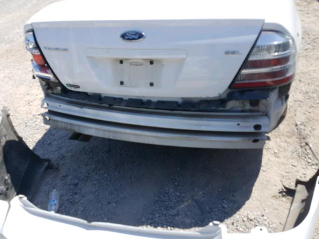 1FAHP24W88G154456 - 2008 FORD TAURUS SEL WHITE photo 9