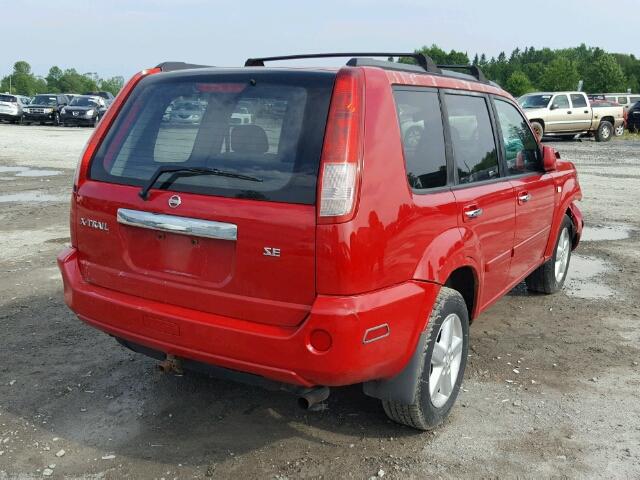 JN8BT08VX5W102320 - 2005 NISSAN X-TRAIL XE RED photo 4