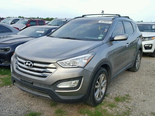 5XYZUDLA0FG234374 - 2015 HYUNDAI SANTA FE S GRAY photo 2