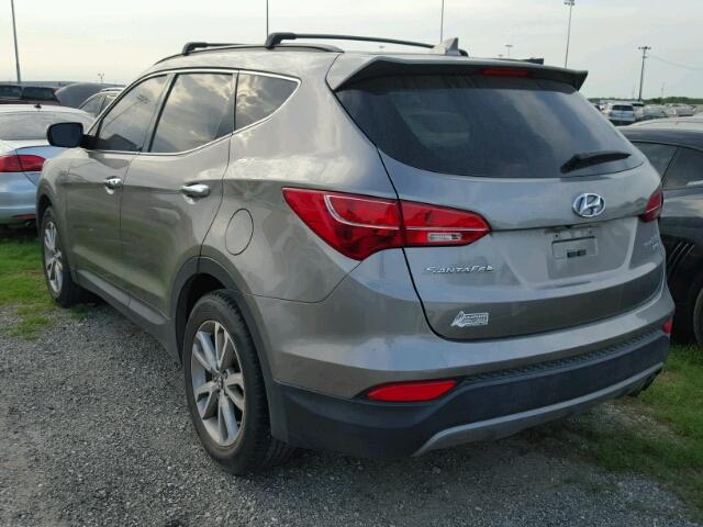 5XYZUDLA0FG234374 - 2015 HYUNDAI SANTA FE S GRAY photo 3