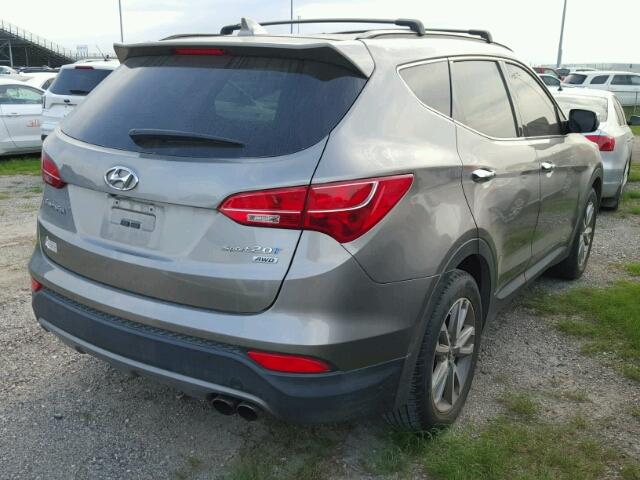 5XYZUDLA0FG234374 - 2015 HYUNDAI SANTA FE S GRAY photo 4