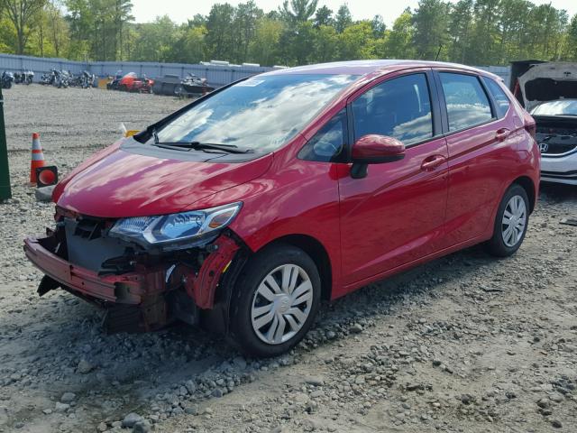 3HGGK5H51FM741190 - 2015 HONDA FIT LX RED photo 2