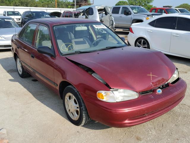 1Y1SK5288XZ415426 - 1999 CHEVROLET GEO PRIZM RED photo 1