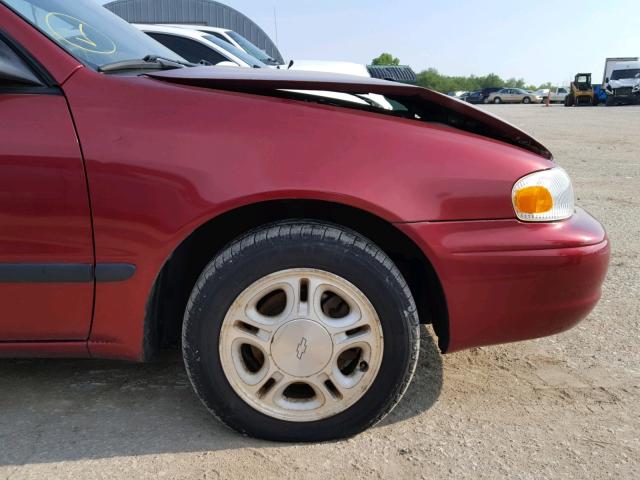 1Y1SK5288XZ415426 - 1999 CHEVROLET GEO PRIZM 红色 照片 9