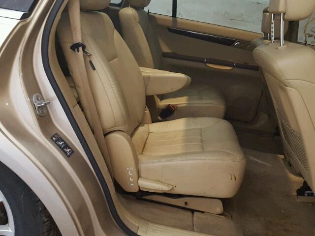 4JGCB75E46A009867 - 2006 MERCEDES-BENZ R 500 TAN photo 6