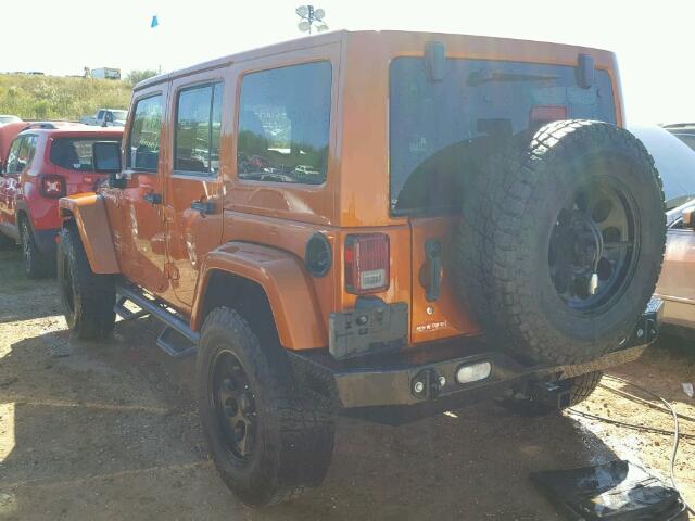 1J4BA5H15BL561208 - 2011 JEEP WRANGLER U ORANGE photo 3