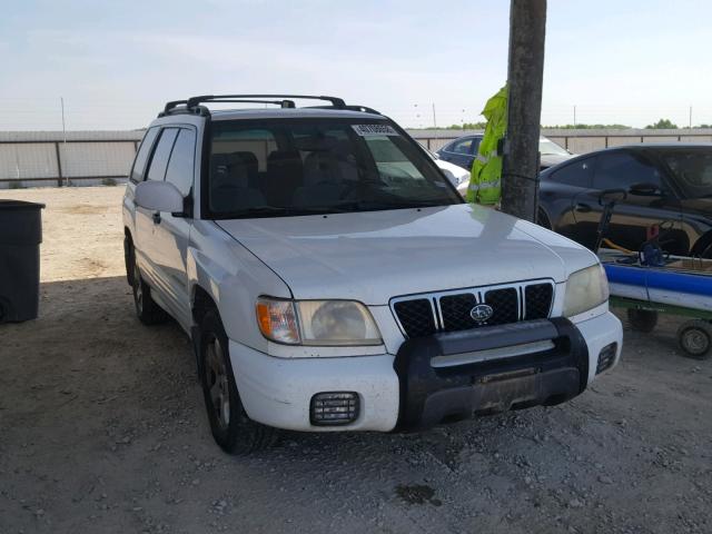 JF1SF65602H708959 - 2002 SUBARU FORESTER S WHITE photo 1