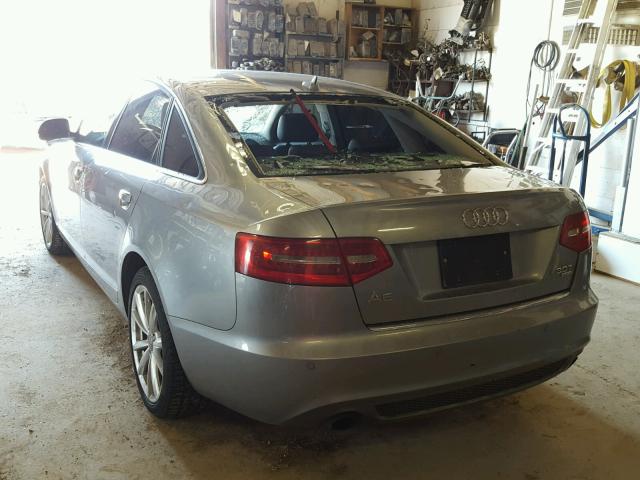 WAUKGAFB7BN047032 - 2011 AUDI A6 PRESTIG SILVER photo 3