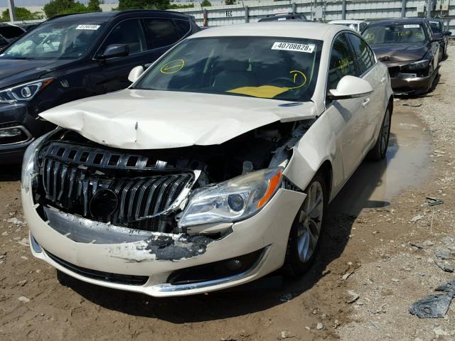 2G4GK5EX5E9168639 - 2014 BUICK REGAL WHITE photo 2