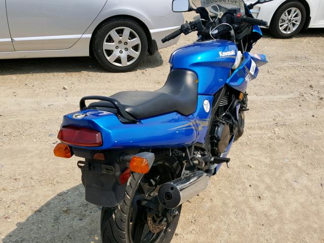 JKAEXVD109A116561 - 2009 KAWASAKI EX500 D BLUE photo 4