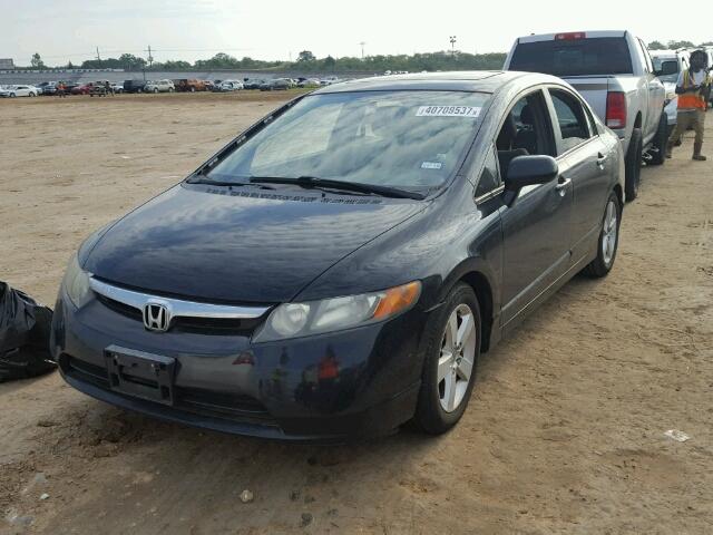 1HGFA16838L040000 - 2008 HONDA CIVIC BLACK photo 2