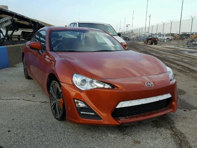 JF1ZNAA11G9704077 - 2016 TOYOTA SCION FR-S ORANGE photo 1