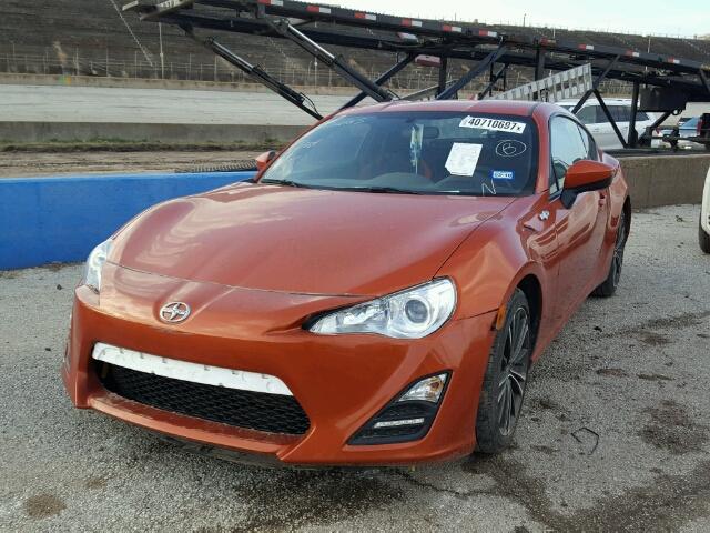 JF1ZNAA11G9704077 - 2016 TOYOTA SCION FR-S ORANGE photo 2