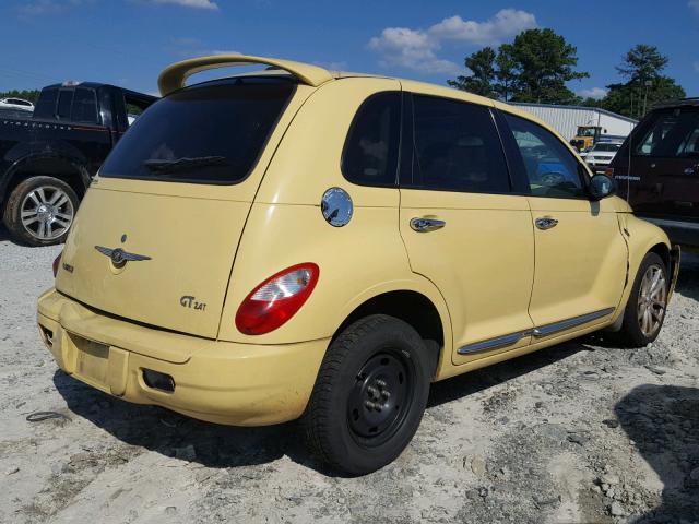 3A8FY78G57T536123 - 2007 CHRYSLER PT CRUISER YELLOW photo 4