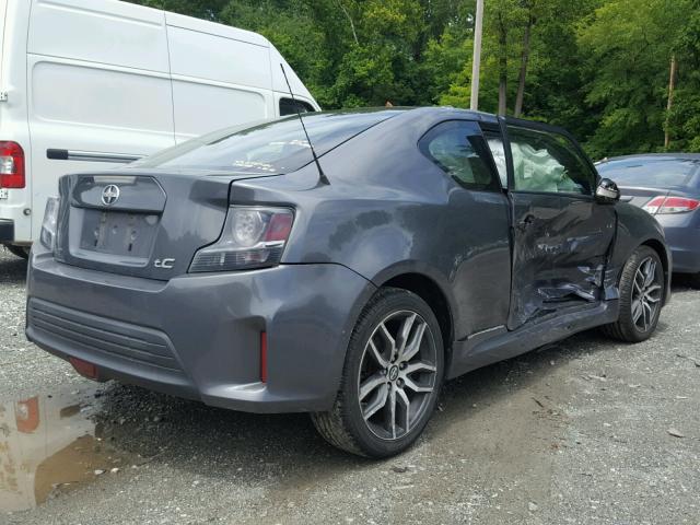 JTKJF5C79E3074637 - 2014 TOYOTA SCION TC GRAY photo 4