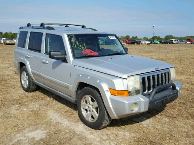 1J8HH58256C237839 - 2006 JEEP COMMANDER SILVER photo 1