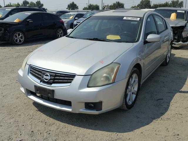 1N4BA41E38C834657 - 2008 NISSAN MAXIMA SE SILVER photo 2