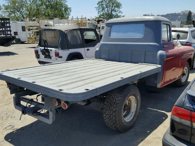 J255L013257 - 1955 CHEVROLET TRUCK RED photo 4