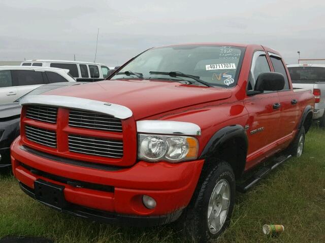 1D7HU18D24S649058 - 2004 DODGE RAM 1500 RED photo 2