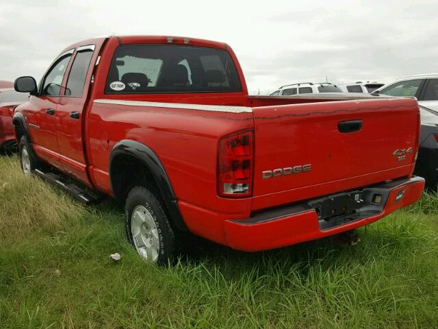 1D7HU18D24S649058 - 2004 DODGE RAM 1500 RED photo 3