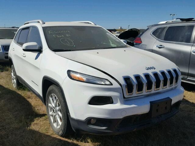 1C4PJLCB3FW655804 - 2015 JEEP CHEROKEE WHITE photo 1