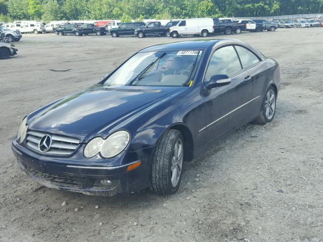 WDBTJ56J06F189972 - 2006 MERCEDES-BENZ CLK 350 BLUE photo 2