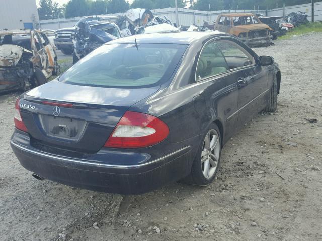 WDBTJ56J06F189972 - 2006 MERCEDES-BENZ CLK 350 BLUE photo 4