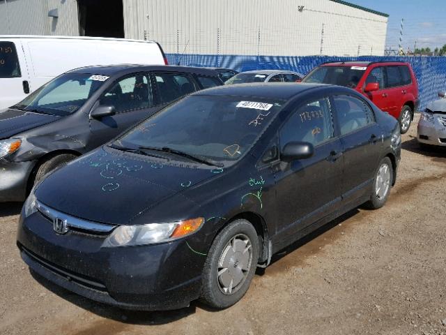 2HGFA16438H116468 - 2008 HONDA CIVIC DX-G BLACK photo 2