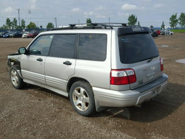 JF1SF65561H710608 - 2001 SUBARU FORESTER S SILVER photo 3