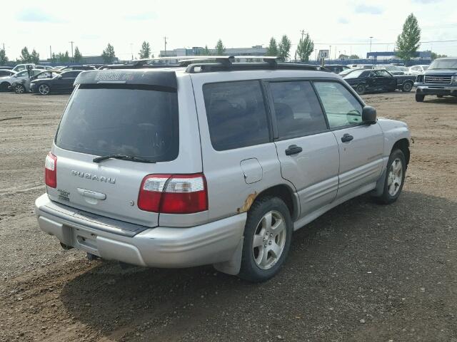 JF1SF65561H710608 - 2001 SUBARU FORESTER S SILVER photo 4