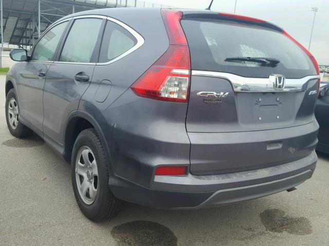 2HKRM4H3XGH686529 - 2016 HONDA CR-V LX CHARCOAL photo 3